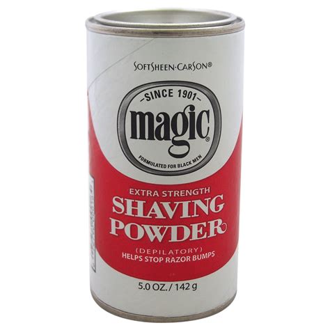 Magic shaving powder constituents